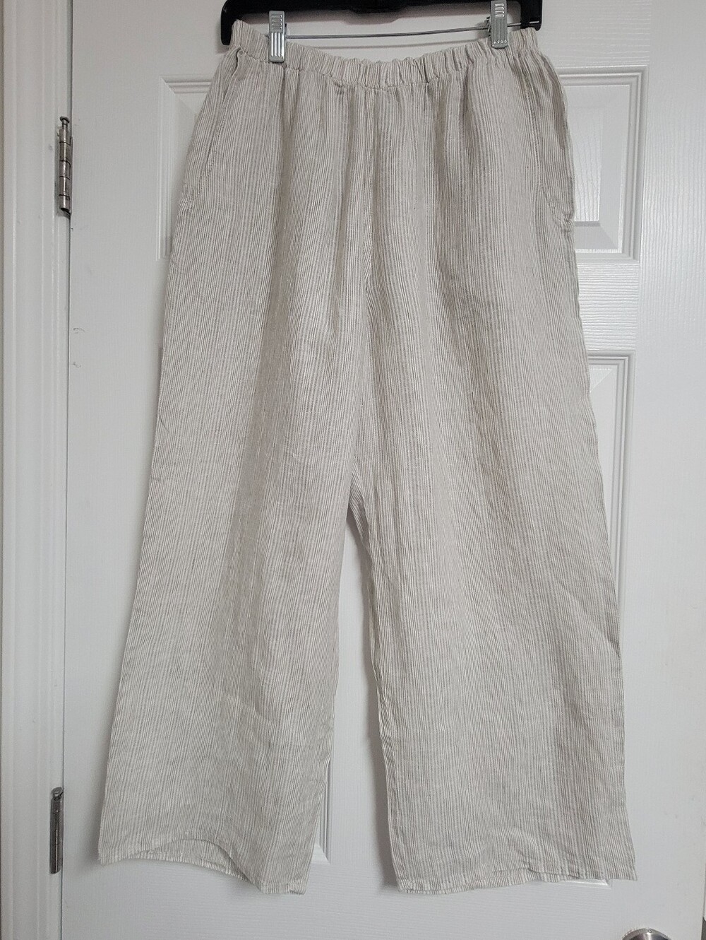 Flax Linen Wide Leg Pants Size Small.